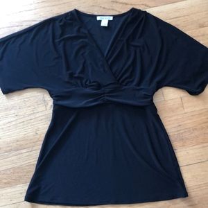 White House Black Market short sleeve size Small black top